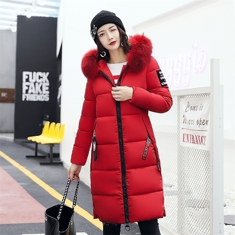 Fashion Warm Winter Jacket Women Big Fur Thick Slim Female Jacket Winter Women Hooded Coat Down Parkas Long Outerwear 201027, Black
Fashion Warm Winter Jacket Women Big Fur Thick Slim Female Jacket Winter Women Hooded Coat Down Parkas Long Outerwear 201027, Black