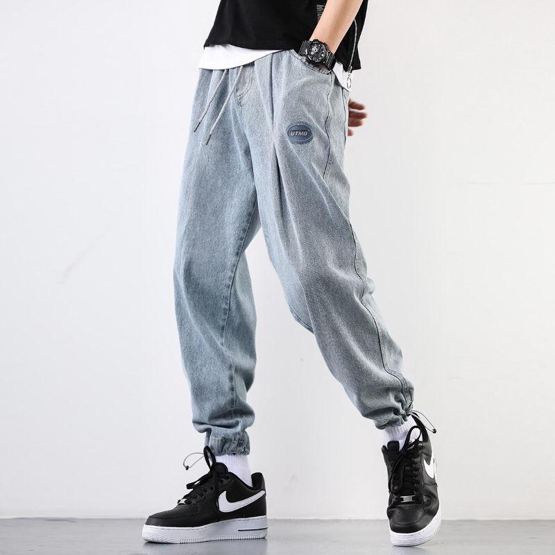 Men' Jeans Autumn Men' Ankle-Tied Fashion Baggy High Street Elastic Waist Capri Trendy Retro Distressed Hip Hop PantsMen, 7123
Men' Jeans Autumn Men' Ankle-Tied Fashion Baggy High Street Elastic Waist Capri Trendy Retro Distressed Hip Hop PantsMen, 7123