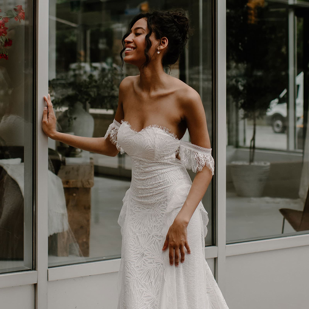 Sexy Backless Lace Mermaid Wedding Dress For Women 2022 Sweetheart Boho Bride Formal Gowns Off The Shoulder Ivory White Bridal Dresses Summer Vestidos