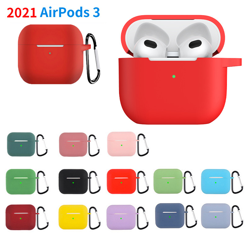 Silicone Protective Sleeve Earphone Case Full Cover for AirPods 2021 3rd Generation Airpods 3 4 Cases Apple Bletooth Headphone Accessories with Hook
Silicone Protective Sleeve Earphone Case Full Cover for AirPods 2021 3rd Generation Airpods 3 4 Cases Apple Bletooth Headphone Accessories with Hook