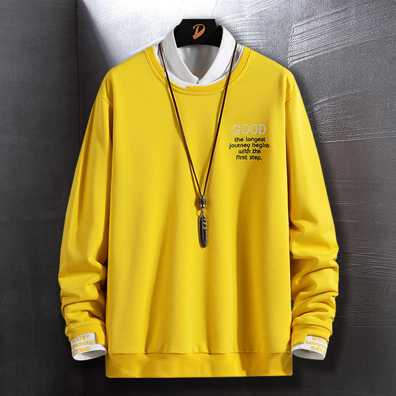 Long Sleeve Sweatshirt Men Autumn Clothes Men Fashion Clothing Streetwear Hip Hop Crew Sweatshirt Streetwear Men Tops 220816