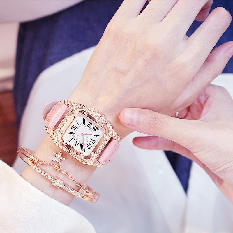 Wristwatches Square Luxury Diamond Women Watches Set Leather Ladies Watch Waterproof Female Quartz Wristwatch Relogio Feminino Reloj MujerWr, Brown
Wristwatches Square Luxury Diamond Women Watches Set Leather Ladies Watch Waterproof Female Quartz Wristwatch Relogio Feminino Reloj MujerWr, Brown