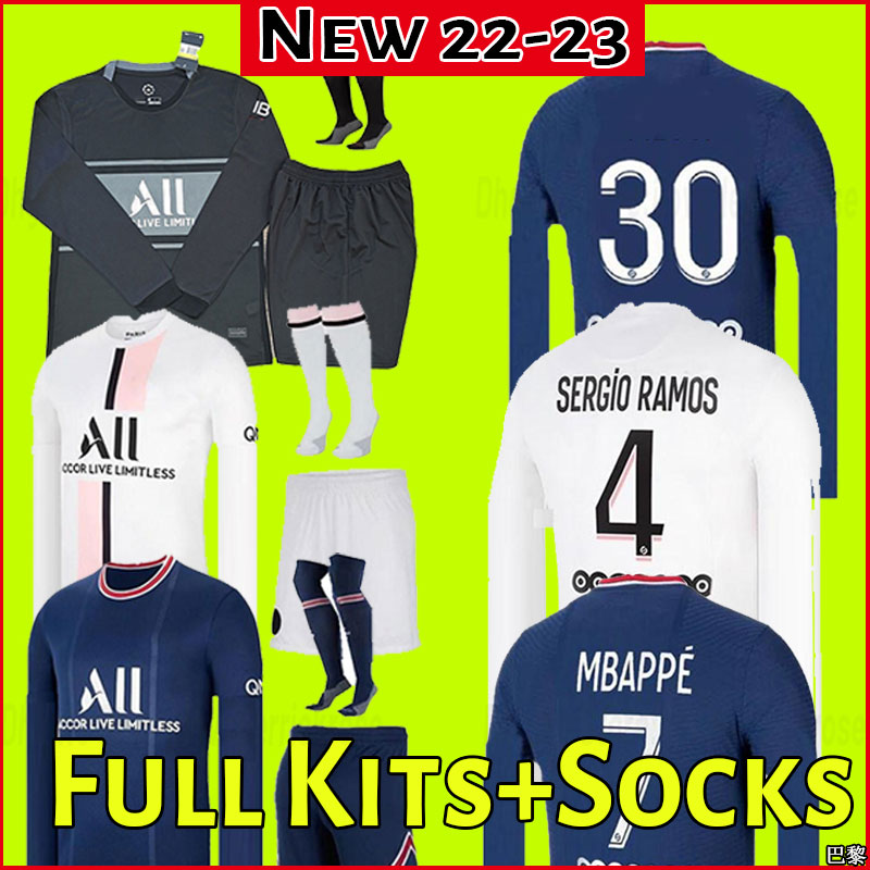 Long sleeve MBAPPE soccer jersey SERGIO RAMOS 21 22 Maillots de football 2021 2022 VERRATTI adult Men kit ICARDI shirt uniforms enfants psgs foot third 3rd DI MARIA, Home+patch
Long sleeve MBAPPE soccer jersey SERGIO RAMOS 21 22 Maillots de football 2021 2022 VERRATTI adult Men kit ICARDI shirt uniforms enfants psgs foot third 3rd DI MARIA, Home+patch