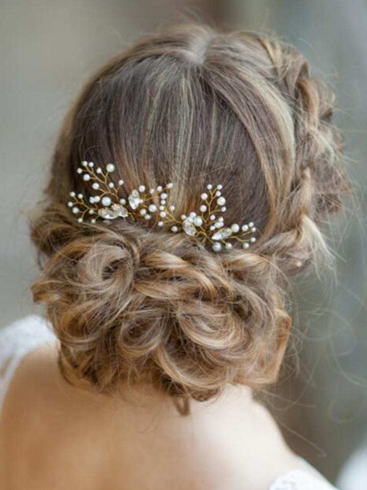 Headpieces Vintage Gold Wedding Hairpins 2PCS Rhinestone Pearl Hair Clip Bridal Jewelry Women Decoration Accessories For HairHeadpieces
Headpieces Vintage Gold Wedding Hairpins 2PCS Rhinestone Pearl Hair Clip Bridal Jewelry Women Decoration Accessories For HairHeadpieces