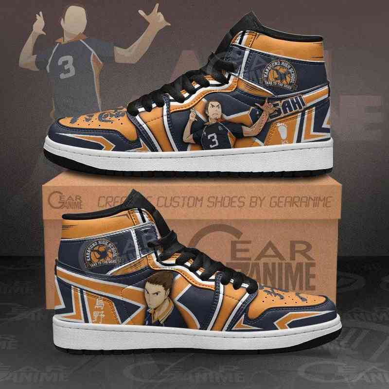 Karasuno Asahi Azumane Sneakers Haikyuu Anime Shoes, Others