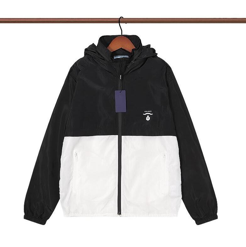 Print Mens Jackets Fashion Letters Jacket Coats Windbreaker With Inverted triangle Luxury Men Women Streetwear Waterproof Outerwear Coat Multi Style GZ60, White1
Print Mens Jackets Fashion Letters Jacket Coats Windbreaker With Inverted triangle Luxury Men Women Streetwear Waterproof Outerwear Coat Multi Style GZ60, White1