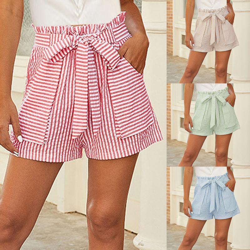 Women' Shorts Summer Stripe Women Pocket Lacing High Waist Pants Leisure Fashion Female Bandage Short Beachwear, Red
Women' Shorts Summer Stripe Women Pocket Lacing High Waist Pants Leisure Fashion Female Bandage Short Beachwear, Red