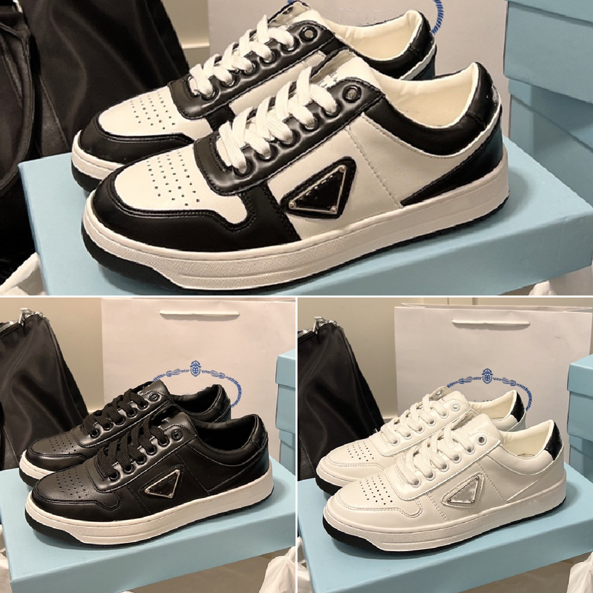 Top Luxury Designers Sneakers Boots Skateboard Shoes Breathable & Mesh Leather Women Comfort Sport Metal Triangle Reshaped Collar and Heel Improved Fit Size 35-41, Black
Top Luxury Designers Sneakers Boots Skateboard Shoes Breathable & Mesh Leather Women Comfort Sport Metal Triangle Reshaped Collar and Heel Improved Fit Size 35-41, Black