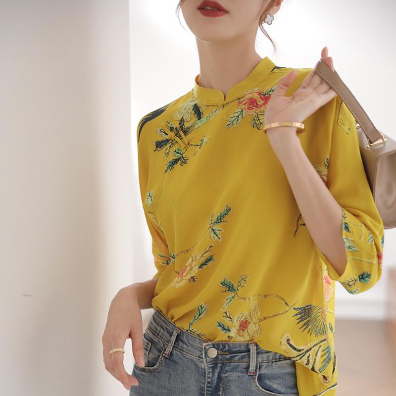 Ethnic Clothing Chinese Style Traditional Improved Cheongsam Top Oriental Retro Exquisite Printing Women Casual Loose BlouseEthnic
Ethnic Clothing Chinese Style Traditional Improved Cheongsam Top Oriental Retro Exquisite Printing Women Casual Loose BlouseEthnic