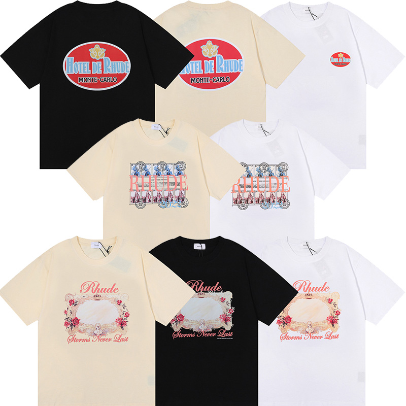 22 INS Tide Brand High Street RHUDE Men' T-Shirts Round Neck Tee Printed men and women short-sleeved Casual Loose Fashion T-shirt, M o n t e-carlo apricot
22 INS Tide Brand High Street RHUDE Men' T-Shirts Round Neck Tee Printed men and women short-sleeved Casual Loose Fashion T-shirt, M o n t e-carlo apricot