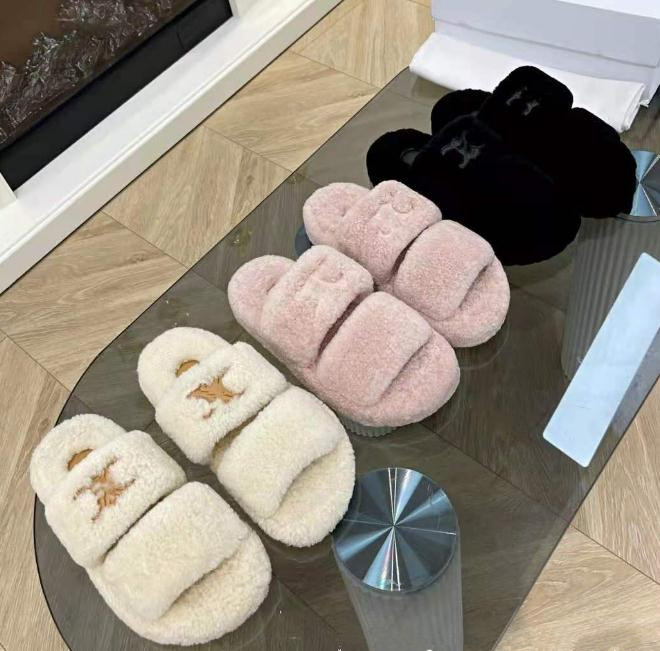 Women's lamb wool slippers and sandals spring summer plush shoes comfortable flat thick-soled women one-word ladies soft slippers 35-42, Black
Women's lamb wool slippers and sandals spring summer plush shoes comfortable flat thick-soled women one-word ladies soft slippers 35-42, Black
