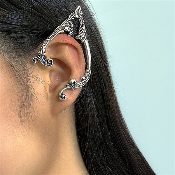 Gothic Halloween Jewelry Party Ear Clips Dark Elf Non Pierced Earrings Women's Silver A71
Gothic Halloween Jewelry Party Ear Clips Dark Elf Non Pierced Earrings Women's Silver A71