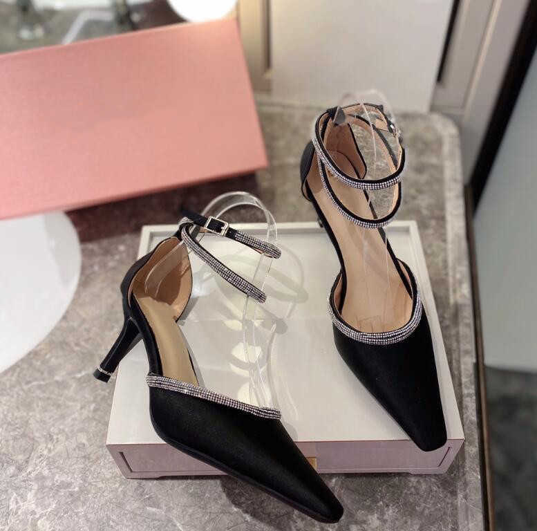 Summer sandals female tide new wild fairy style girl word buckle stiletto high heels