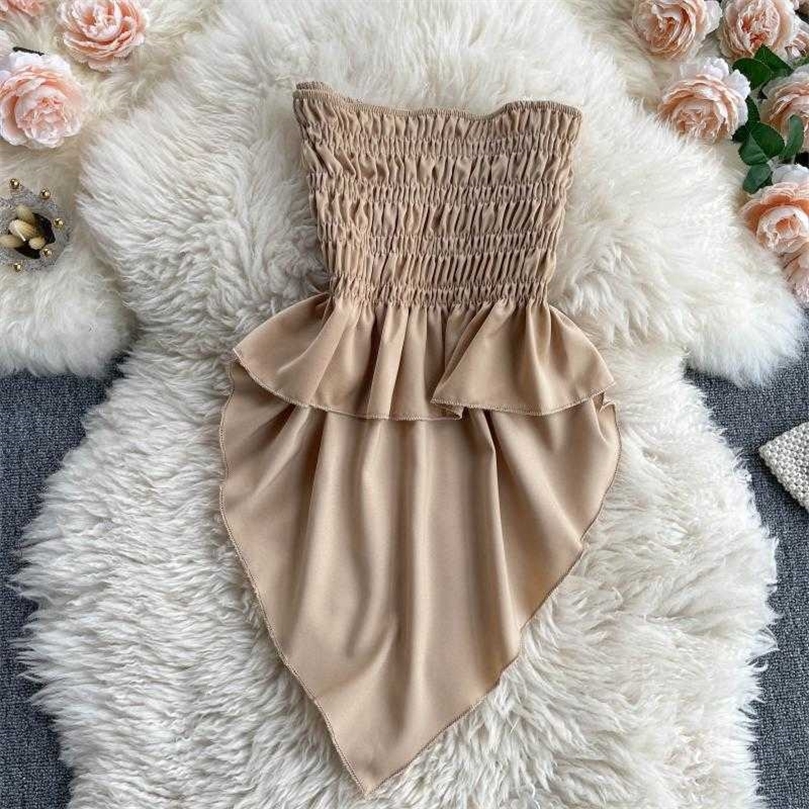 DEAT Women Elastic Pleated Ruffles Strapless Shirt Solid Color Open Back Versatile Outer Fashion Spring Summer 11B770 210709, Watermelon
DEAT Women Elastic Pleated Ruffles Strapless Shirt Solid Color Open Back Versatile Outer Fashion Spring Summer 11B770 210709, Watermelon