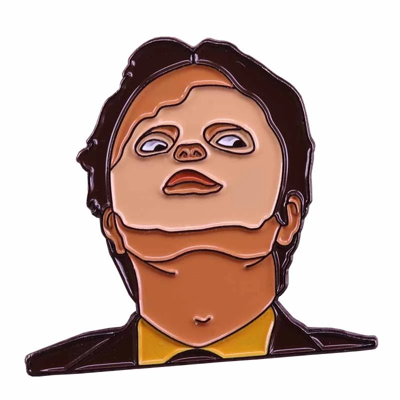 Dwight Schrute mask enamel pin rainy Wilson badge the Office brooch horror gift perfect accessory for hat jackets, As picture
Dwight Schrute mask enamel pin rainy Wilson badge the Office brooch horror gift perfect accessory for hat jackets, As picture