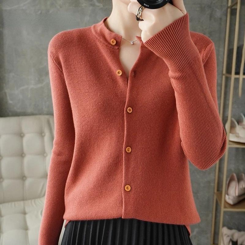 Women's Knits & Tees Cardigan Women Knit 2022 Women's Sweater Round Neck Wool Knitted Base Solid Color Korean Version Loose JacketWomen', Blue
Women's Knits & Tees Cardigan Women Knit 2022 Women's Sweater Round Neck Wool Knitted Base Solid Color Korean Version Loose JacketWomen', Blue