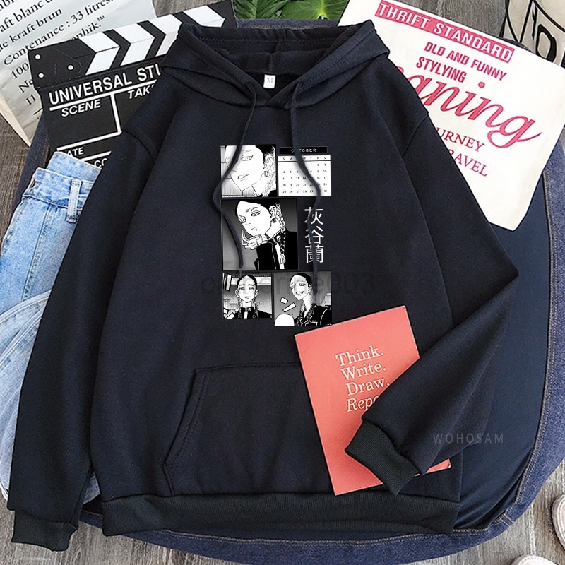 Manga Anime Tokyo Revengers Hoodies Fashion Streetwear Ran Haitani Manga Cartoon Aesthetic Graphics 90s Oversized Sweatshirts G220728