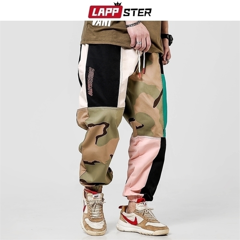 LAPPSTER Hip Hop Camo Color Block Cargo Pants Men Harem Pants Overalls Mens Japanese Steetwear Sweatpants Cotton Trousers 201110
LAPPSTER Hip Hop Camo Color Block Cargo Pants Men Harem Pants Overalls Mens Japanese Steetwear Sweatpants Cotton Trousers 201110