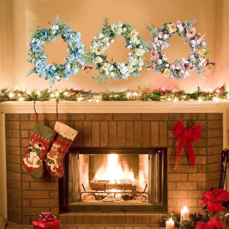 Decorative Flowers & Wreaths For Front Door Artificial Flower Wreath Home Decoration Light Color Fake Garland Round Floral Hangings, Pink
Decorative Flowers & Wreaths For Front Door Artificial Flower Wreath Home Decoration Light Color Fake Garland Round Floral Hangings, Pink