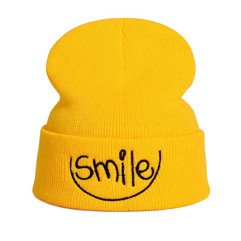 Berets Embroidery Fashion Hats Ladies Autumn And Winter Knitted Pullover Couples No Eaves Smile Letters Warm HatsBerets, Black
Berets Embroidery Fashion Hats Ladies Autumn And Winter Knitted Pullover Couples No Eaves Smile Letters Warm HatsBerets, Black