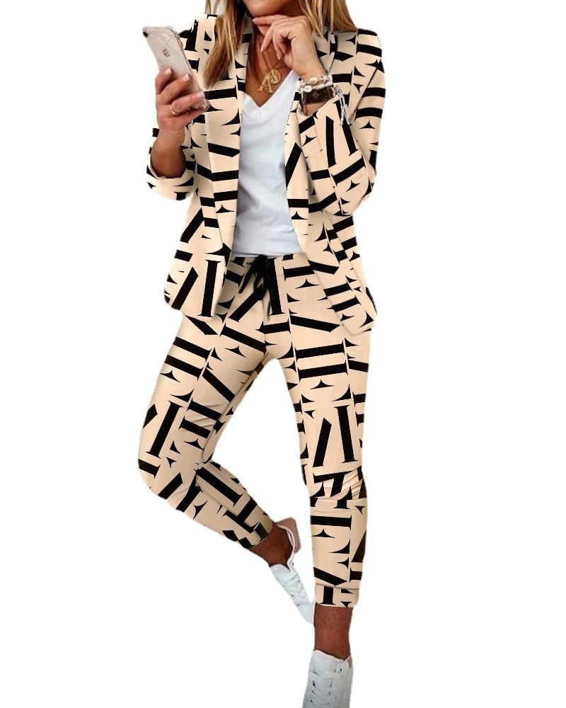 Women's Two Piece Pants 2022 Autumn Casual Plaid Print Long Sleeve Blazer Coat & Drawstring Set Pieces Suits Womens Elegant Ladies Tops, Style-7
Women's Two Piece Pants 2022 Autumn Casual Plaid Print Long Sleeve Blazer Coat & Drawstring Set Pieces Suits Womens Elegant Ladies Tops, Style-7