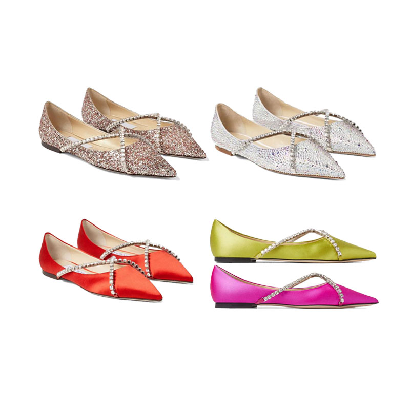 Premium Designer Ladies Classic Pointed Toe Dress Shoes Crystal Inlaid Flat Slip-On Made in Italy Goatskin Travel Business Banquet Party Sandals, Silver
Premium Designer Ladies Classic Pointed Toe Dress Shoes Crystal Inlaid Flat Slip-On Made in Italy Goatskin Travel Business Banquet Party Sandals, Silver