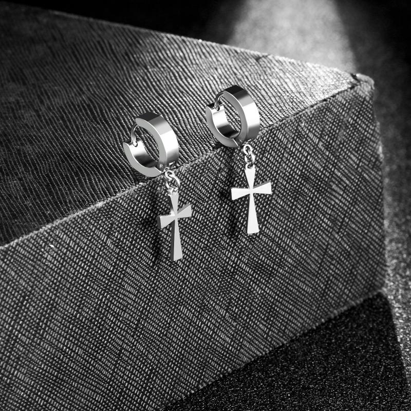 Dangle & Chandelier Silver Color Cross Earring For Ladies 316L Stainless Steel Christian Accessories Non-allergic Fashion Eardrop Waterproof
Dangle & Chandelier Silver Color Cross Earring For Ladies 316L Stainless Steel Christian Accessories Non-allergic Fashion Eardrop Waterproof