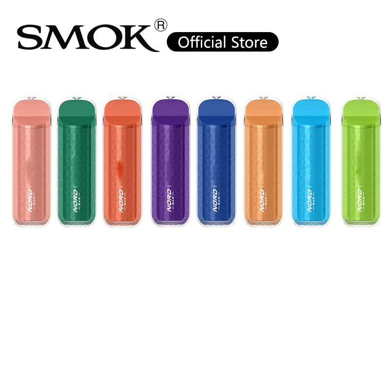 Smok Nord Bar 4000 Puffs Disposable Electronic Cigarettes Vape Built-in 600mAh Rechargeable Battery 2ml Draw Activated Kit 26 Types 100% Authentic
Smok Nord Bar 4000 Puffs Disposable Electronic Cigarettes Vape Built-in 600mAh Rechargeable Battery 2ml Draw Activated Kit 26 Types 100% Authentic