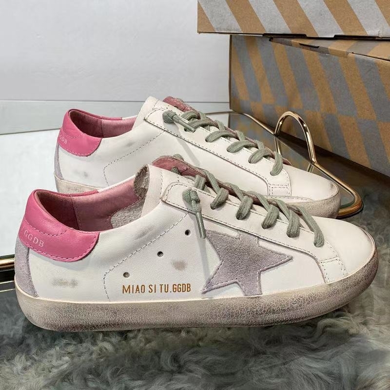 Trendy Casual Goldens Shoes Goose Women's Star Flat Sole Leather Small White Inner Net Red Dirty, Bright pink
Trendy Casual Goldens Shoes Goose Women's Star Flat Sole Leather Small White Inner Net Red Dirty, Bright pink