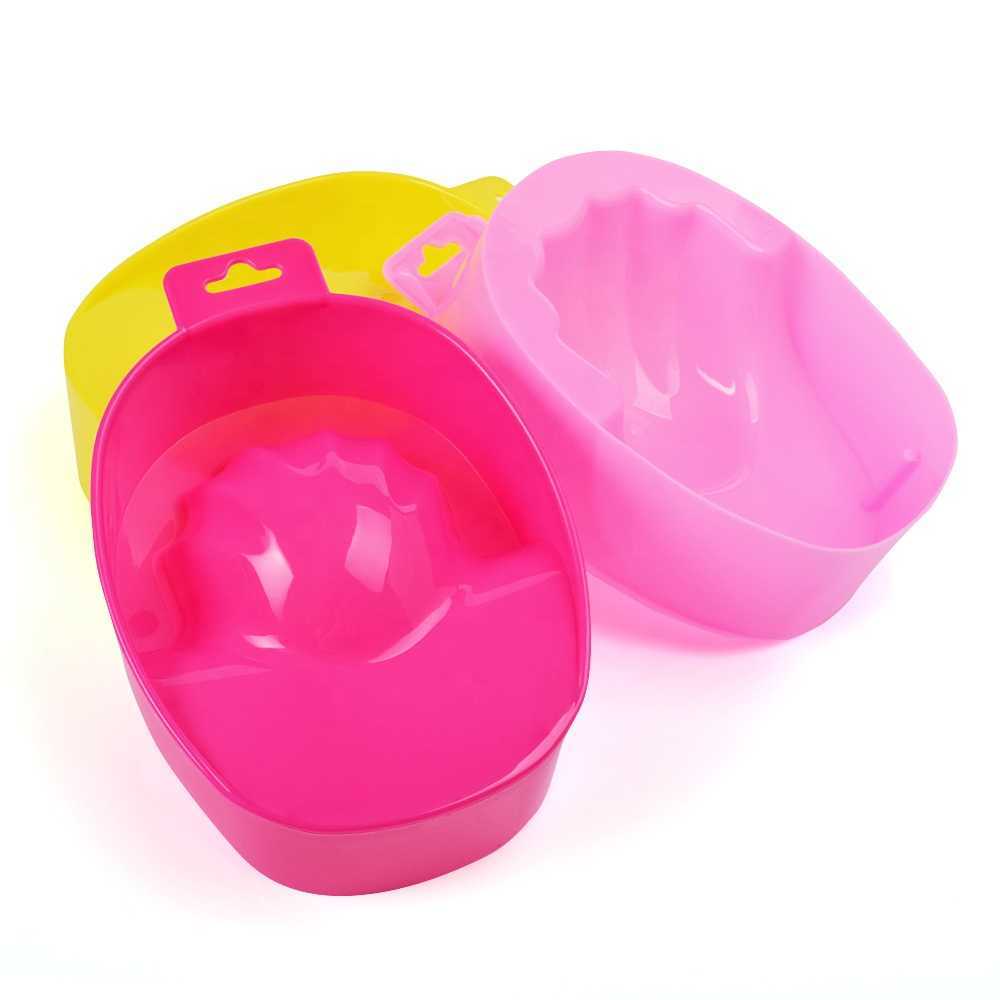 Portable Manicure Plastic Nail Polish Remover Bowl New Arrival Nail Art Soak Bowl Off Hand Spa Bath Soaker Treatment Nail Tools