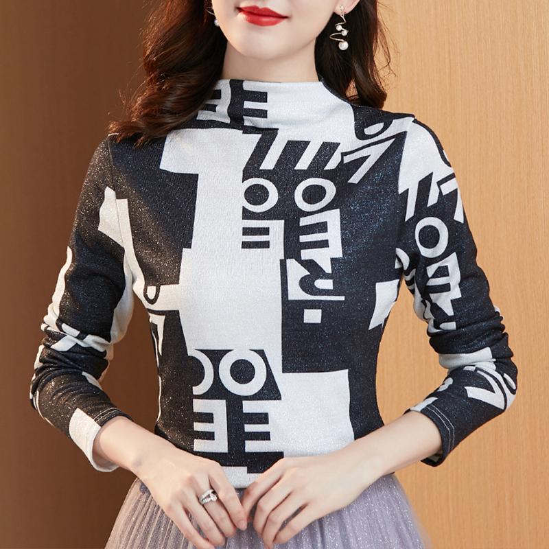 Women's T-Shirt Autumn Winter Women Clothes Half High Collar T Shirt Fashion Letter Print Mesh Bottom Casual TopsWomen's, Khaki
Women's T-Shirt Autumn Winter Women Clothes Half High Collar T Shirt Fashion Letter Print Mesh Bottom Casual TopsWomen's, Khaki