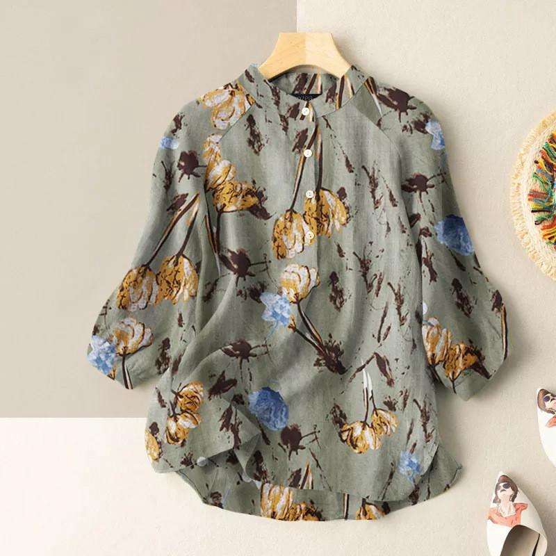 Women' Blouses & Shirts Elegant Floral Polka Dot Print Women Blouse Shirt Summer Half Lantern Sleeve Casual Office Work Wear Tops BlusasWom, 03
Women' Blouses & Shirts Elegant Floral Polka Dot Print Women Blouse Shirt Summer Half Lantern Sleeve Casual Office Work Wear Tops BlusasWom, 03
