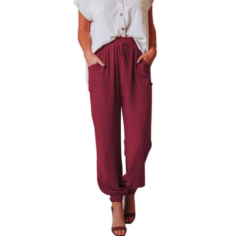 Women' Pants & Capris Casual Women Solid Color Pockets Elastic Waist Soft Spring Autumn Long Trousers For Daily Wear Clothing Army Green
Women' Pants & Capris Casual Women Solid Color Pockets Elastic Waist Soft Spring Autumn Long Trousers For Daily Wear Clothing Army Green