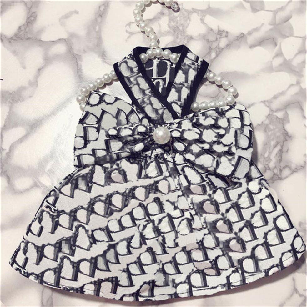 Pearl Bowknot Sling Puppy Dresses Classic Full Letter Dog Skirt Fashion Designer Wave Point Pet Skirts2916, As pic
Pearl Bowknot Sling Puppy Dresses Classic Full Letter Dog Skirt Fashion Designer Wave Point Pet Skirts2916, As pic