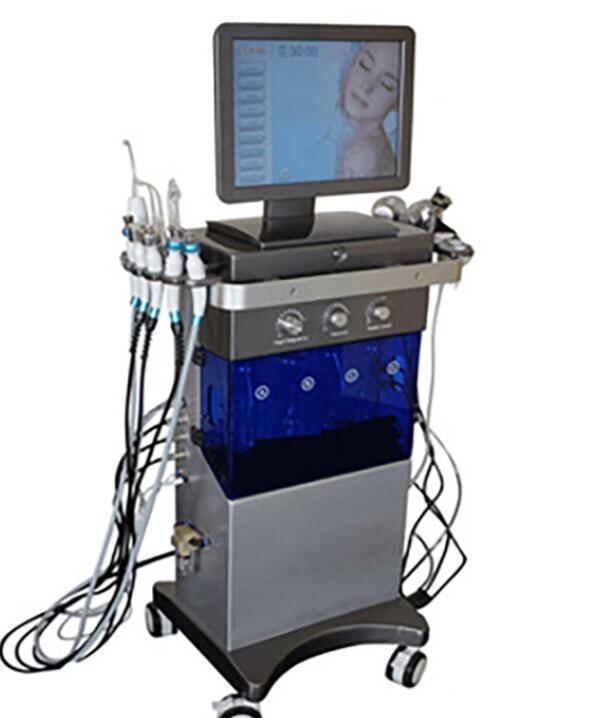 Salon use 13 in1 SPA Hydra Dermabrasion Machine Diamond Skin Resurfacing BIO Microcurrent Microdermabrasion Peeling Acne Treatment