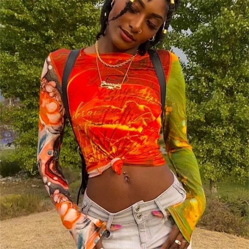Nibber Y2K Fashion Sexy Slim Fit T Shirt Short Tie Dye Print Street Style Top For Women Going Out Party Night Clubwear 220728, Colorful
Nibber Y2K Fashion Sexy Slim Fit T Shirt Short Tie Dye Print Street Style Top For Women Going Out Party Night Clubwear 220728, Colorful
