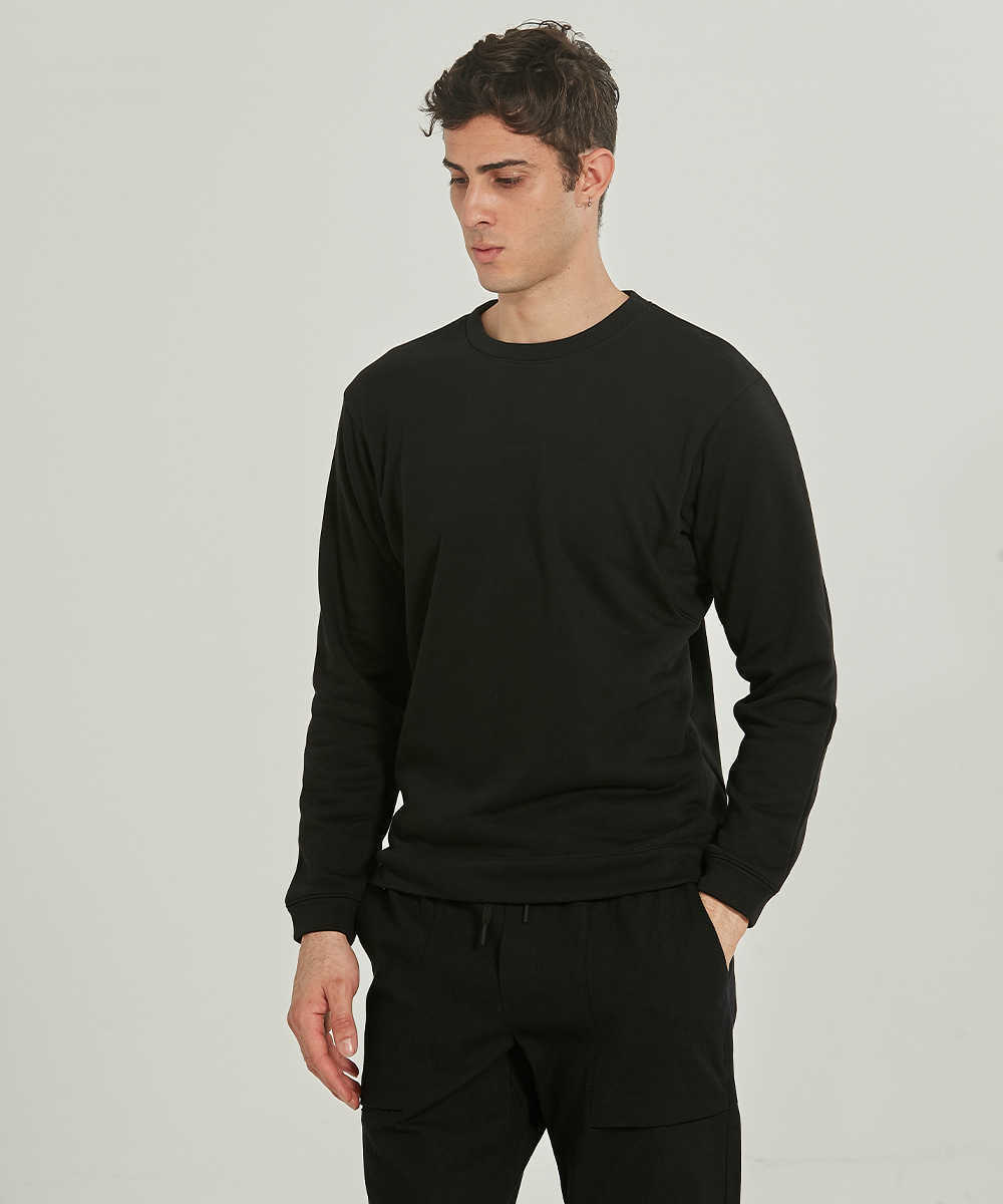 Men's Tops Yoga Outfits French Terry Loose Long Sleeve Sport Fitness Breathable Quick Dry Shirt