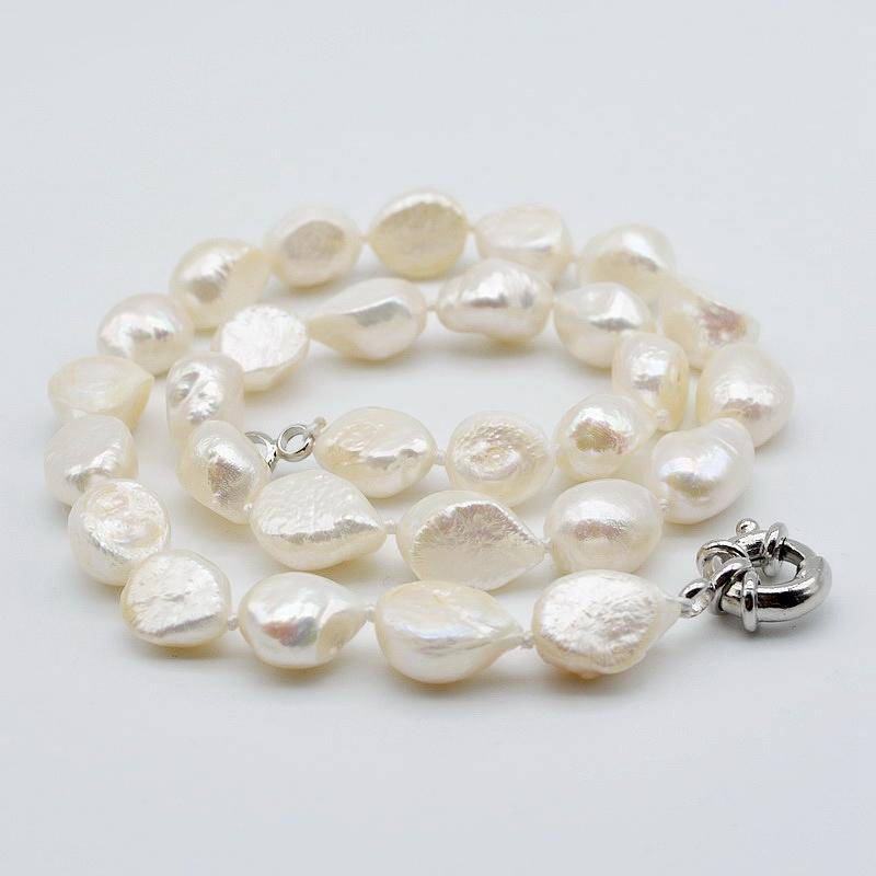 Chokers Genuine Baroque Necklace Irregular Shape Natural White Pearl Diameter 10-11mm Classic Simple Style Women's NecklaceChokers
Chokers Genuine Baroque Necklace Irregular Shape Natural White Pearl Diameter 10-11mm Classic Simple Style Women's NecklaceChokers
