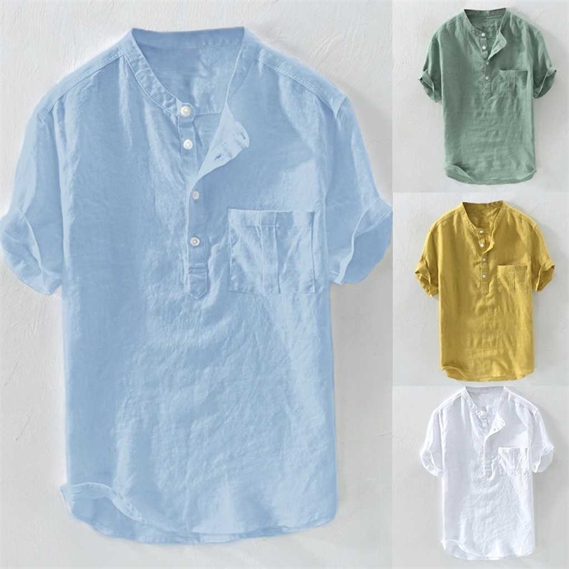 Men' Summer Pure Cotton Hemp Button Short Sleeves Fashion Large Blouse Top Fashion Shirts For Men Plus Size 210701, Yellow
Men' Summer Pure Cotton Hemp Button Short Sleeves Fashion Large Blouse Top Fashion Shirts For Men Plus Size 210701, Yellow