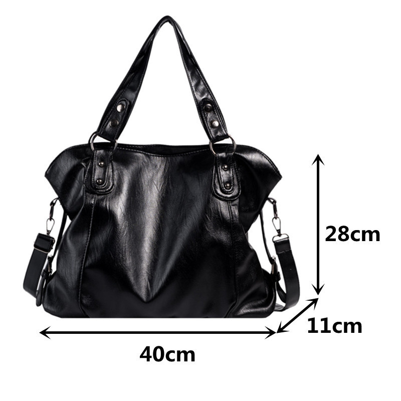 Shoulder Bags for Women Large Hobo Shopper Solid Color Quality Soft Leather Crossbody Handbag Lady Travel Tote 220322
