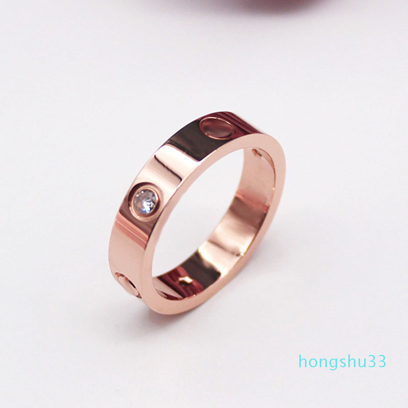 2022 new High Polished Classic Design Women Lover Rings 3 Colors Stainless Steel Couple Rings Fashion Design Women Jewelry Wholesale