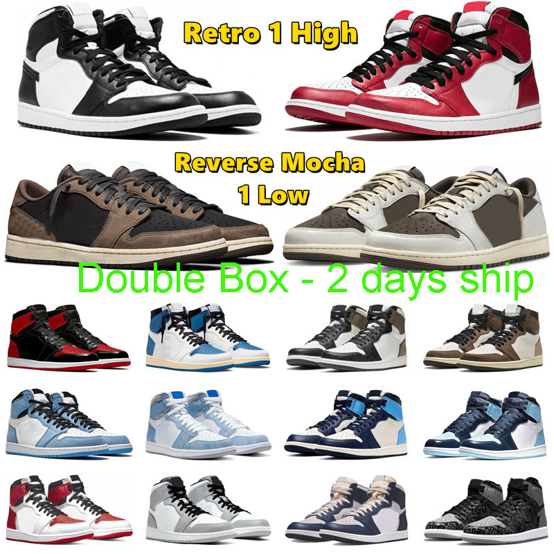 with double box 2 days ship OG 1 Basketball Shoes Reverse Mocha 1s Black White Chicago Rebellionaire Bred Patent Visionaire Dark Mocha Mens Trainer Sport Sneakers, #35
with double box 2 days ship OG 1 Basketball Shoes Reverse Mocha 1s Black White Chicago Rebellionaire Bred Patent Visionaire Dark Mocha Mens Trainer Sport Sneakers, #35