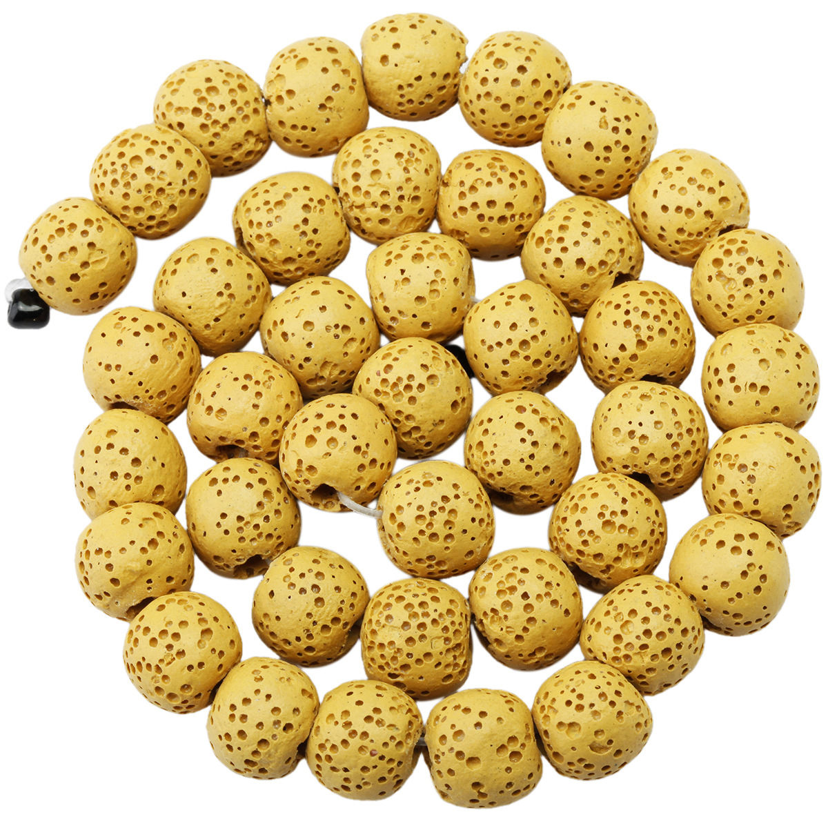 Loose 6MM Natural Rock Lava Stone Round Beads For Making Jewelry Necklace Bracelet Earrings Rings Craft Healing Raw Volcanic Gemstone Quartz Wholesale