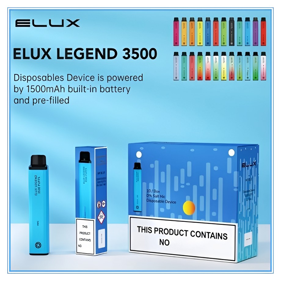 High Quality Elux Legend Newest Disposable E cigarettes 3500Puffs Vape Pen 1500mAh Battery Vaporizer Stick Vapor Kit 2% 10ml Pre Filled Cartridge Device
High Quality Elux Legend Newest Disposable E cigarettes 3500Puffs Vape Pen 1500mAh Battery Vaporizer Stick Vapor Kit 2% 10ml Pre Filled Cartridge Device