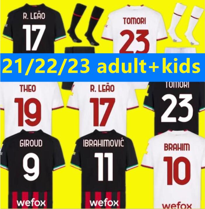 22 23 GIROUD AC Milans soccer jersey IBRAHIMOVIC football shirt 2022 2023 TONALI REBIC Camiseta de futbol KJAER THEO BRAHIM R.LEAO LAZETIC Fourth 4th adult kids kit set
22 23 GIROUD AC Milans soccer jersey IBRAHIMOVIC football shirt 2022 2023 TONALI REBIC Camiseta de futbol KJAER THEO BRAHIM R.LEAO LAZETIC Fourth 4th adult kids kit set