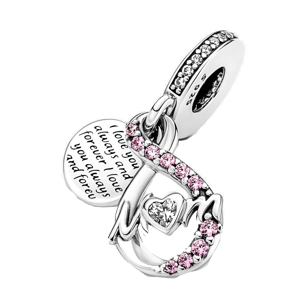 New 925 Sterling Silver Mothers Day Mom Heart Lock Pendant Diy Fine Beads Fit Charms JeFlowerly Bracelet Gift Accessories
