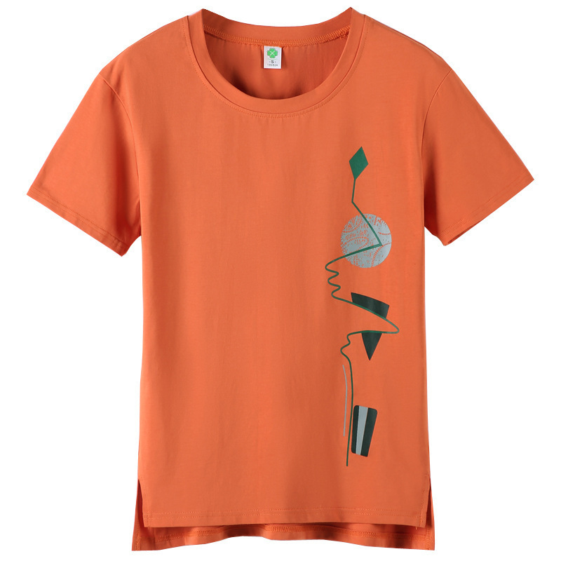 LJSXLS Short Sleeve T-Shirt Print T Women Cotton Korean Plus Size Woman Clothes Spring Autumn Tops Tee Femme 220321