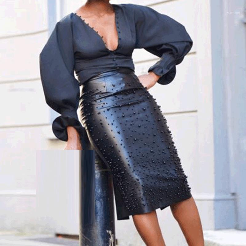 Faux Leather Pencil Skirt Women High Waist Beading Sexy Club Bandage Faldas Jupe Black Khaki Long Skirts, Brown
Faux Leather Pencil Skirt Women High Waist Beading Sexy Club Bandage Faldas Jupe Black Khaki Long Skirts, Brown