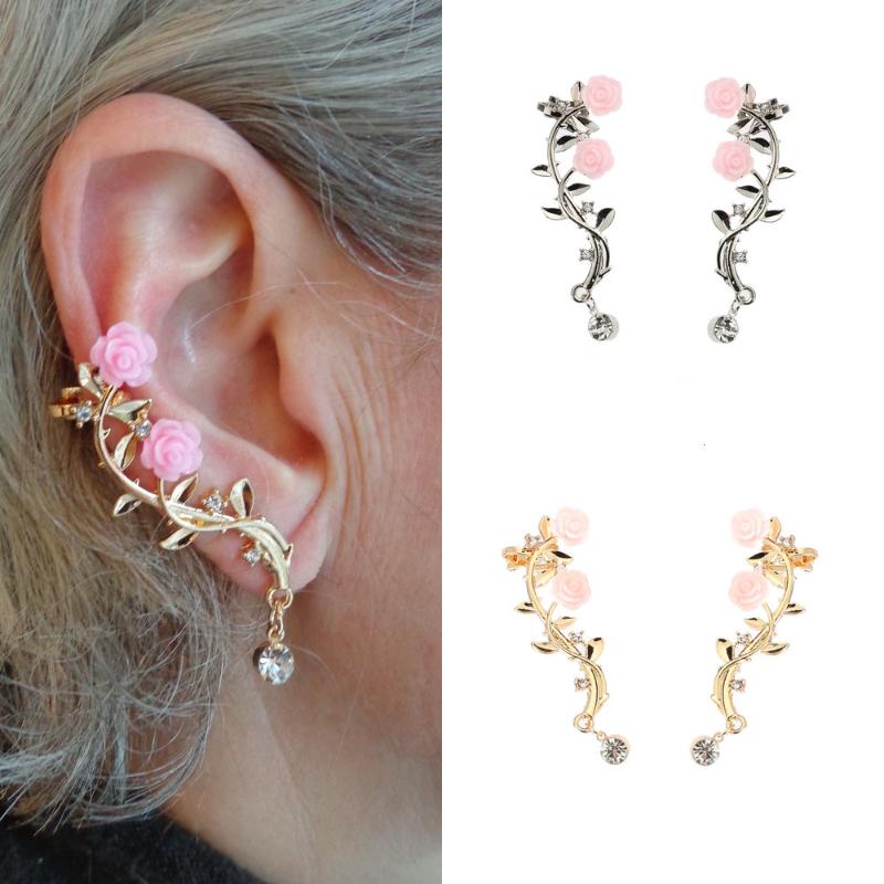 Clip-on & Screw Back Elegant Flower Rhinestone Ear Cuff Earrings For Women Gold Color Stud Clip Earring Fashion Jewelry
Clip-on & Screw Back Elegant Flower Rhinestone Ear Cuff Earrings For Women Gold Color Stud Clip Earring Fashion Jewelry
