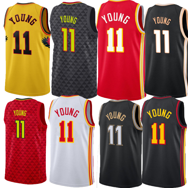Men Basketball Trae Young Zaccharie Risacher Clint Capela De'Andre Hunter Bogdan Bogdanovic Onyeka Okongwu Saddiq Bey Wesley Matthews Dyson Daniels Jerseys